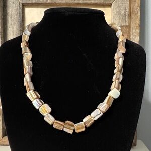 Premiere Designs Mother of Pearl Necklace in Champagne